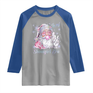 Pink Santa Christmas Raglan Shirt Bubble Gum Peace Sign TS14 Sport Gray Royal Print Your Wear