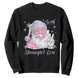 Pink Santa Christmas Sweatshirt Bubble Gum Peace Sign TS14 Black Print Your Wear