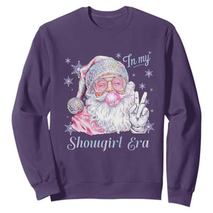 Pink Santa Christmas Sweatshirt Bubble Gum Peace Sign TS14 Purple Print Your Wear