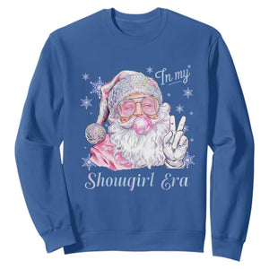 Pink Santa Christmas Sweatshirt Bubble Gum Peace Sign TS14 Royal Blue Print Your Wear