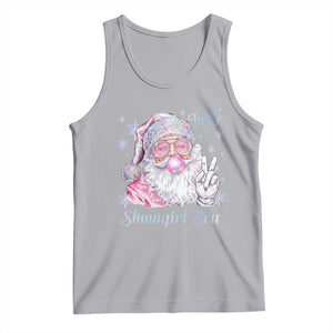 Pink Santa Christmas Tank Top Bubble Gum Peace Sign TS14 Athletic Heather Print Your Wear