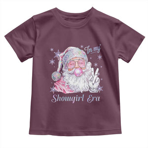 Pink Santa Christmas Toddler T Shirt Bubble Gum Peace Sign TS14 Maroon Print Your Wear