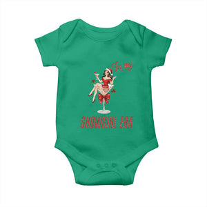 Santa Girls Christmas Baby Onesie In My Costume Era TS14 Irish Green Print Your Wear