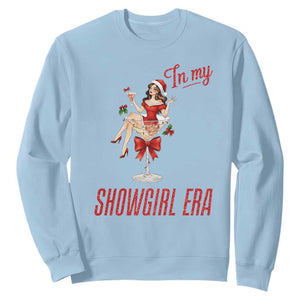 Santa Girls Christmas Sweatshirt In My Costume Era TS14 Light Blue Print Your Wear