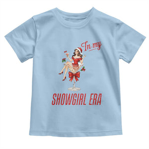 Santa Girls Christmas Toddler T Shirt In My Costume Era TS14 Light Blue Print Your Wear