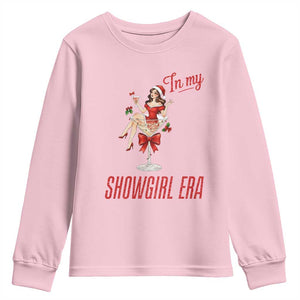 Santa Girls Christmas Youth Sweatshirt In My Costume Era TS14 Light Pink Print Your Wear