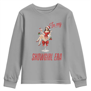Santa Girls Christmas Youth Sweatshirt In My Costume Era TS14 Sport Gray Print Your Wear