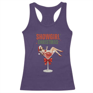 Santa Girls Christmas Racerback Tank Top TS14 Purple Print Your Wear