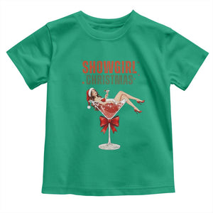 Santa Girls Christmas Toddler T Shirt TS14 Irish Green Print Your Wear