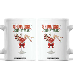 Santa Girls Christmas Coffee Mug TS14 White Print Your Wear