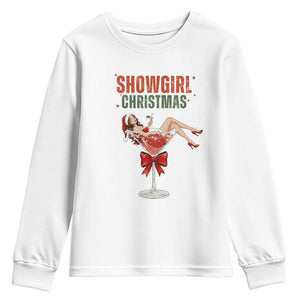 Santa Girls Christmas Youth Sweatshirt TS14 White Print Your Wear