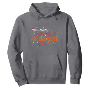 Santa Girls Christmas Hoodie Funny Trendy Quote TS14 Charcoal Print Your Wear
