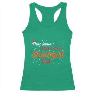 Santa Girls Christmas Racerback Tank Top Funny Trendy Quote TS14 Irish Green Print Your Wear