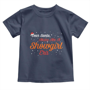 Santa Girls Christmas Toddler T Shirt Funny Trendy Quote TS14 Navy Print Your Wear