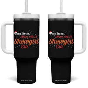 Santa Girls Christmas Tumbler With Handle Funny Trendy Quote TS14 One Size: 40 oz Black Print Your Wear
