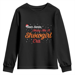 Santa Girls Christmas Youth Sweatshirt Funny Trendy Quote TS14 Black Print Your Wear