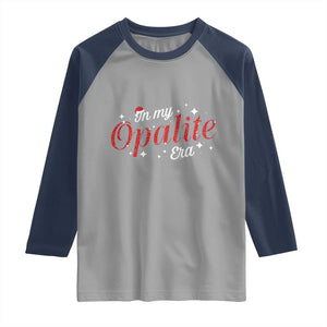 Santa Opalite Christmas Raglan Shirt TS14 Sport Gray Navy Print Your Wear