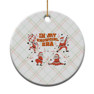 Funny Santa Girl Christmas Ceramic Ornament TS14 1pc Christmas Plaid Print Your Wear