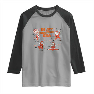 Funny Santa Girl Christmas Raglan Shirt TS14 Sport Gray Black Print Your Wear