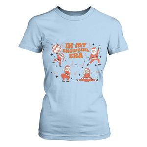 Funny Santa Girl Christmas T Shirt For Women TS14 Light Blue Print Your Wear