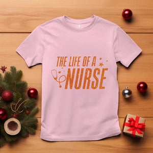 Funny Nurse Christmas T Shirt The Life Of A Nurse TS14 Light Pink Print Your Wear
