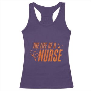 Funny Nurse Christmas Racerback Tank Top The Life Of A Nurse TS14 Purple Print Your Wear