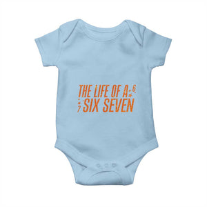 67 Six Seven Meme Baby Onesie TS14 Light Blue Print Your Wear