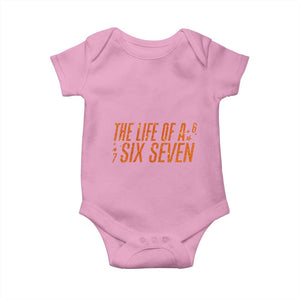 67 Six Seven Meme Baby Onesie TS14 Light Pink Print Your Wear