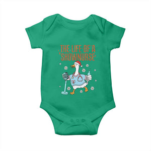 Funny Goose Nurse Christmas Baby Onesie The Life Of A Shownurrse TS14 Irish Green Print Your Wear