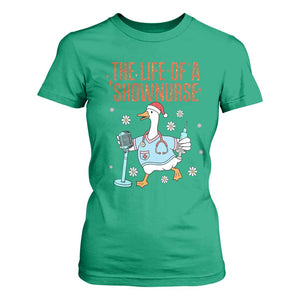 Funny Goose Nurse Christmas T Shirt For Women The Life Of A Shownurrse TS14 Irish Green Print Your Wear