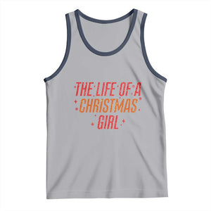 The Life Of A Christmas Girl Tank Top TS14 Athletic Heather Navy Print Your Wear