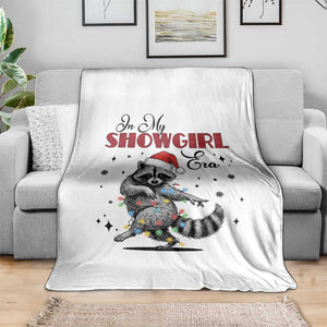 Funny Raccoon Christmas Throw Blanket In My Costume Era Xmas TS14 Print Your Wear