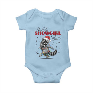Funny Raccoon Christmas Baby Onesie In My Costume Era Xmas TS14 Light Blue Print Your Wear