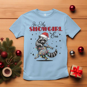 Funny Raccoon Christmas T Shirt In My Costume Era Xmas TS14 Light Blue Print Your Wear