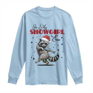 Funny Raccoon Christmas Long Sleeve Shirt In My Costume Era Xmas TS14 Light Blue Print Your Wear
