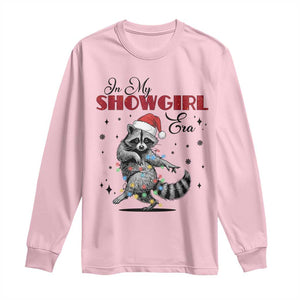 Funny Raccoon Christmas Long Sleeve Shirt In My Costume Era Xmas TS14 Light Pink Print Your Wear