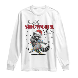 Funny Raccoon Christmas Long Sleeve Shirt In My Costume Era Xmas TS14 White Print Your Wear