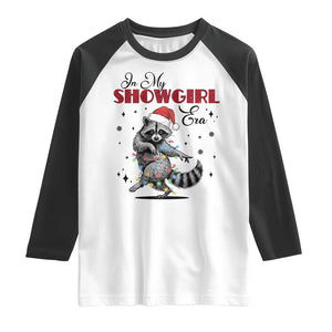 Funny Raccoon Christmas Raglan Shirt In My Costume Era Xmas TS14 White Black Print Your Wear