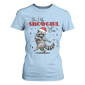 Funny Raccoon Christmas T Shirt For Women In My Costume Era Xmas TS14 Light Blue Print Your Wear