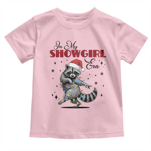 Funny Raccoon Christmas Toddler T Shirt In My Costume Era Xmas TS14 Light Pink Print Your Wear