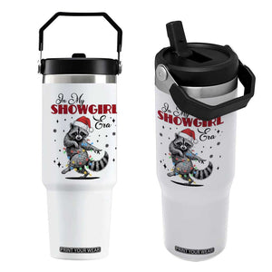 Funny Raccoon Christmas Flip Straw Tumbler In My Costume Era Xmas TS14 One Size: 30 oz White Print Your Wear