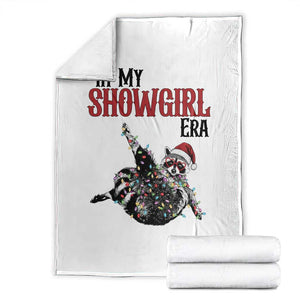 Funny Raccoon Christmas Throw Blanket In My Costume Era TS14 White Print Your Wear
