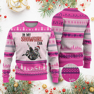 Funny Raccoon Xmas Ugly Christmas Sweater In My Costume Era TS14 Hot Pink Print Your Wear
