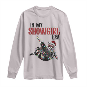 Funny Raccoon Christmas Long Sleeve Shirt In My Costume Era TS14 Ice Gray Print Your Wear