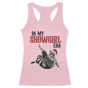 Funny Raccoon Christmas Racerback Tank Top In My Costume Era TS14 Light Pink Print Your Wear