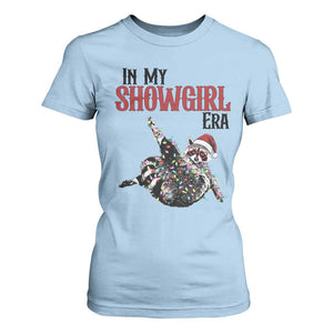 Funny Raccoon Christmas T Shirt For Women In My Costume Era TS14 Light Blue Print Your Wear