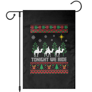 Tonight We Ride Garden Flag Three Wise Men Nativity Scene Christmas TS14 Black Print Your Wear