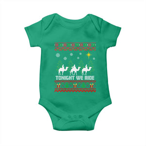 Tonight We Ride Baby Onesie Three Wise Men Nativity Scene Christmas TS14 Irish Green Print Your Wear