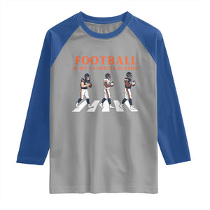 Football Is My Favorite Season Raglan Shirt Funny Football Lover TS14 Sport Gray Royal Print Your Wear