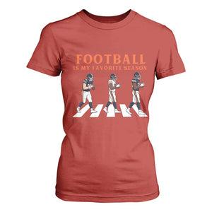 Football Is My Favorite Season T Shirt For Women Funny Football Lover TS14 Red Print Your Wear